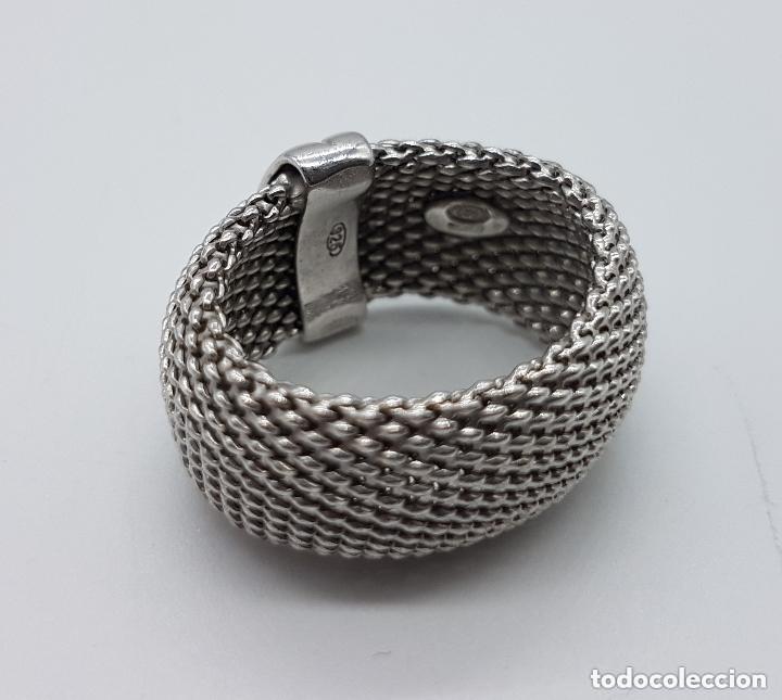 Joyeria: Anillo en plata de ley contrastada de estilo Tous flexible. - Foto 5