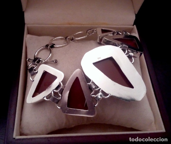 Joyeria: PULSERA - BRAZALETE CON CARNEOLAS - 42 GRAMOS. - Foto 3