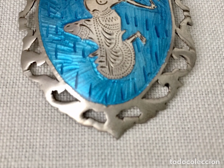 Joyeria: Broche vintage de plata y esmalte - Foto 3