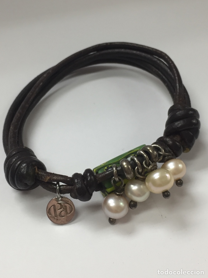 Joyeria: Pulsera piel, perla y plata de firma - Foto 5
