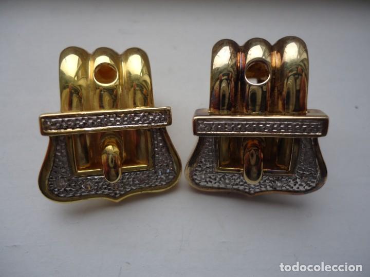 Joyeria: PENDIENTES DE PLATA SOBREDORADA - Foto 1