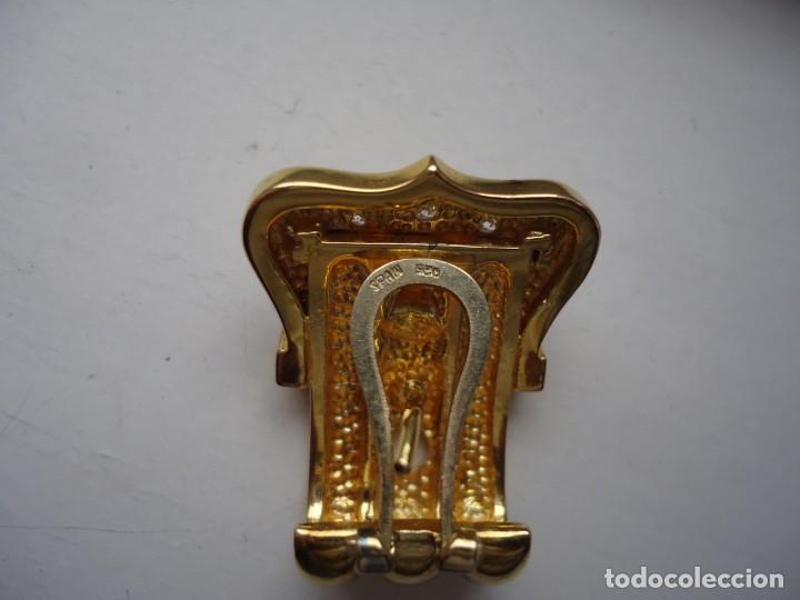 Joyeria: PENDIENTES DE PLATA SOBREDORADA - Foto 4