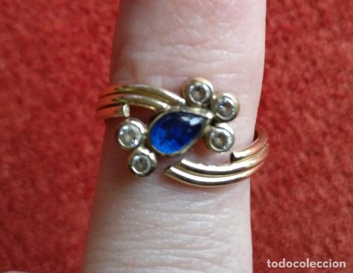 Joyeria: ANILLO DE PLATA DORADA DIAMETRO 1,7 CM (APROX) - Foto 2