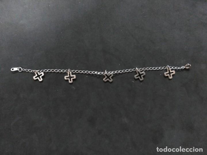Joyeria: PULSERA DE PLATA CON DIJES EN FORMA DE CRUCES - Foto 5