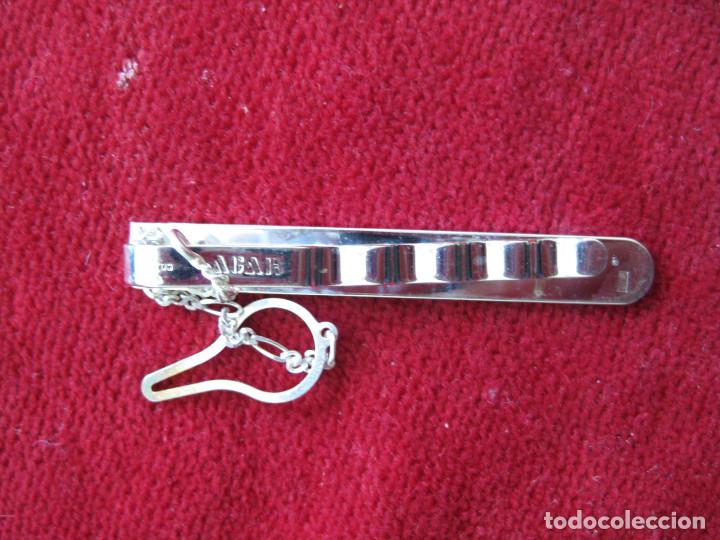 Joyeria: PASADOR DE CORBATA DE PLATA DE LEY PUNZONADO SIN USO - Foto 5