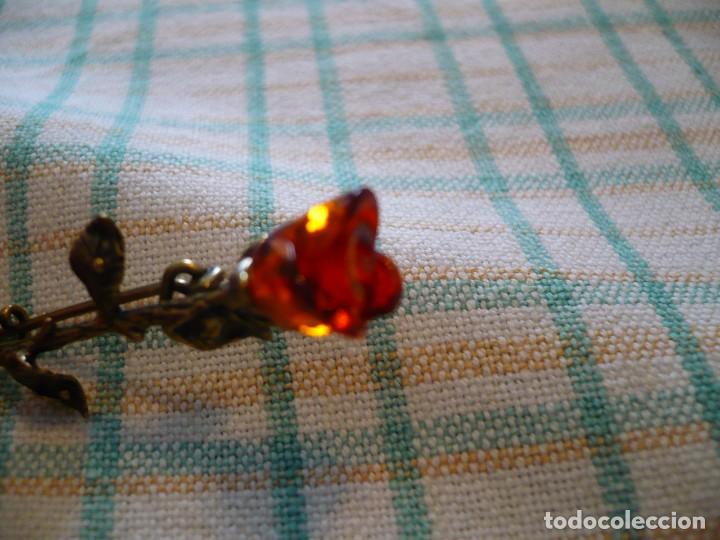Joyeria: &Aacute;MBAR DEL B&Aacute;LTICO. BROCHE ROSA. - Foto 2