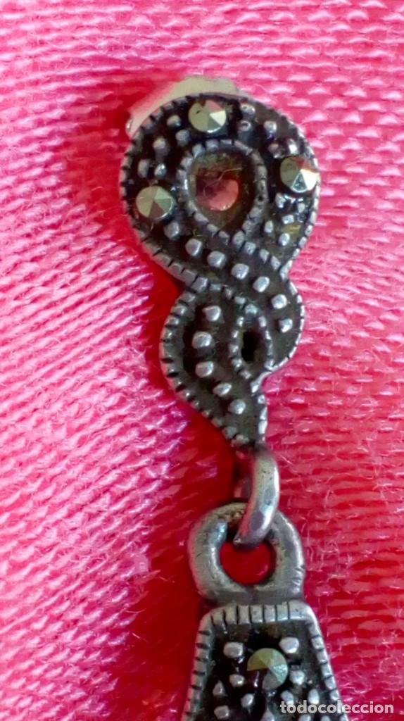 Joyeria: Pendientes de plata, amatista y marcasitas - Foto 5