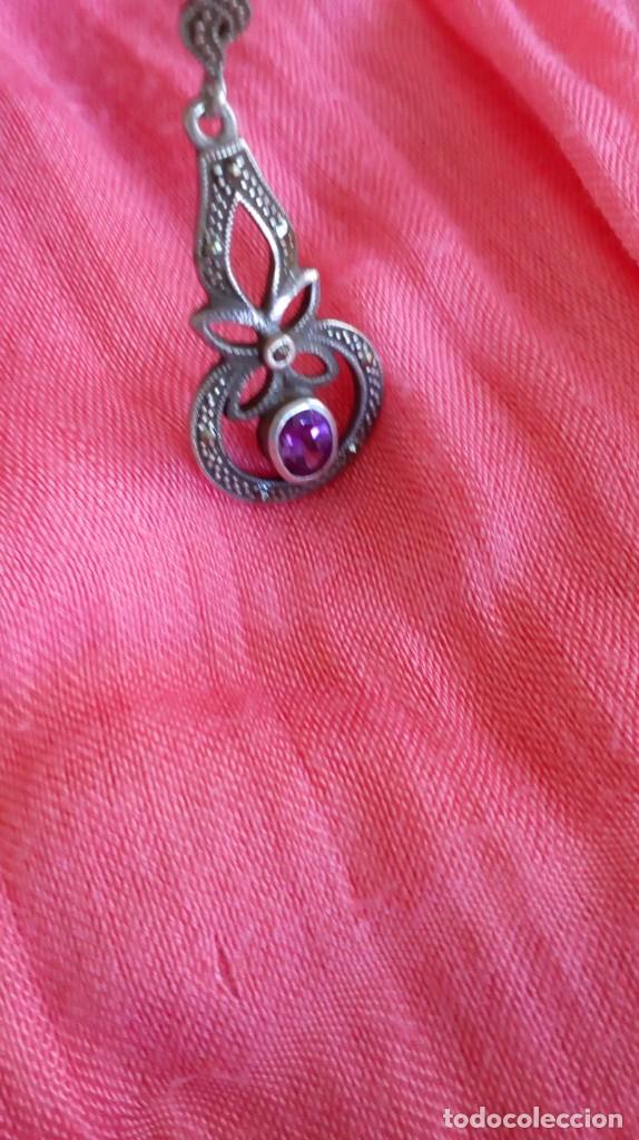 Joyeria: Pendientes de plata, amatista y marcasitas - Foto 9