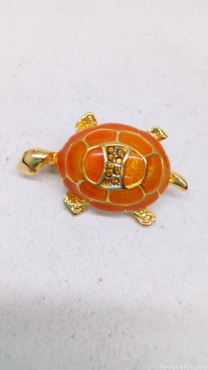 Joyeria: Broche con esmalte naranja /B67 - Foto 1