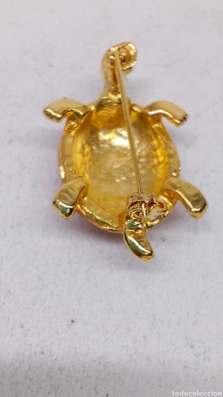 Joyeria: Broche con esmalte naranja /B67 - Foto 2
