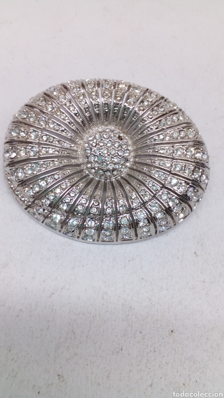 Joyeria: Broche Rodiado con engastado /B69 - Foto 1