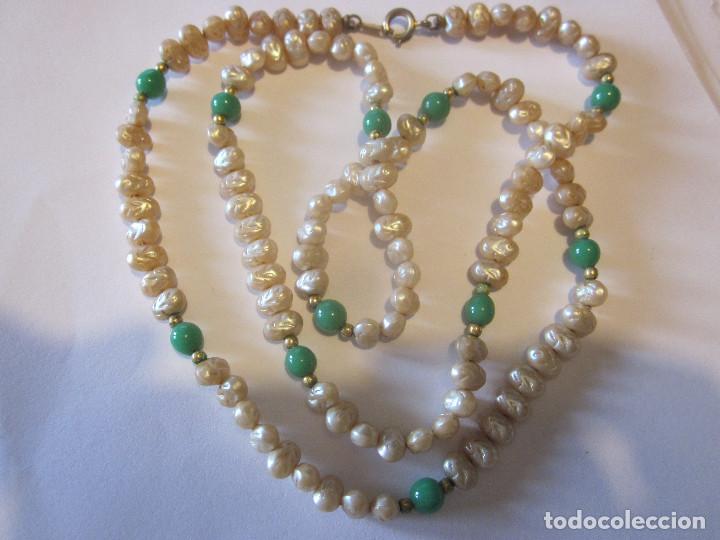 Joyeria: COLLAR DE PERLAS CULTIVADAS Y JADE - Foto 1