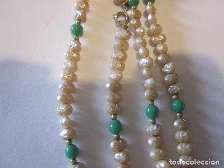 Joyeria: COLLAR DE PERLAS CULTIVADAS Y JADE - Foto 3