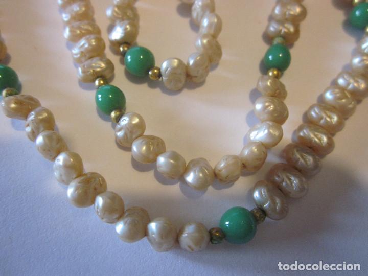 Joyeria: COLLAR DE PERLAS CULTIVADAS Y JADE - Foto 5