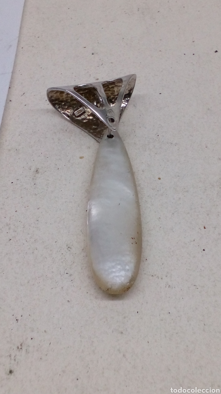 Joyeria: Colgante plata con nacar/C41 - Foto 1