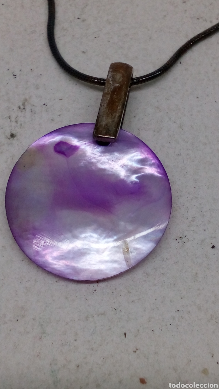 Joyeria: Gargantilla con colgante de nacar y plata - Foto 1