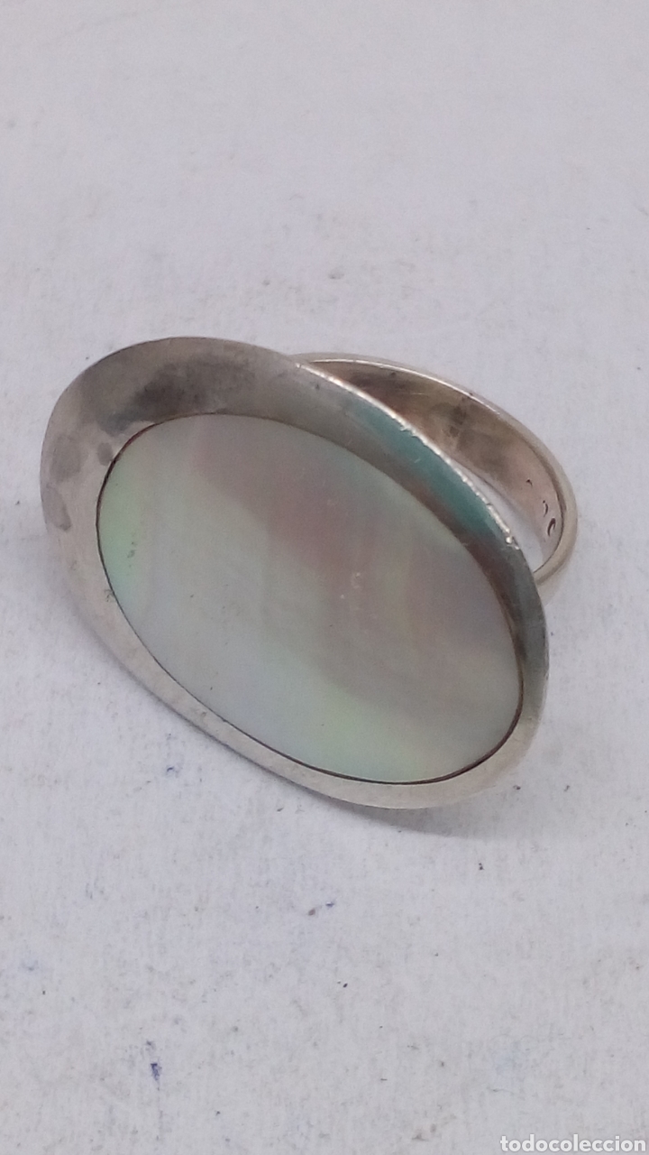 Joyeria: Anillo de plata y nacar / SORT 03 - Foto 2