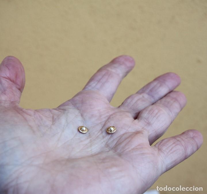 Joyeria: Par de roscas de oro de 18 kilates para pendientes - Foto 3