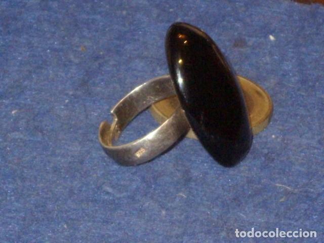 Joyeria: ANILLO DE PLATA CON PIEDRA ONICE.VINTAGE. - Foto 4