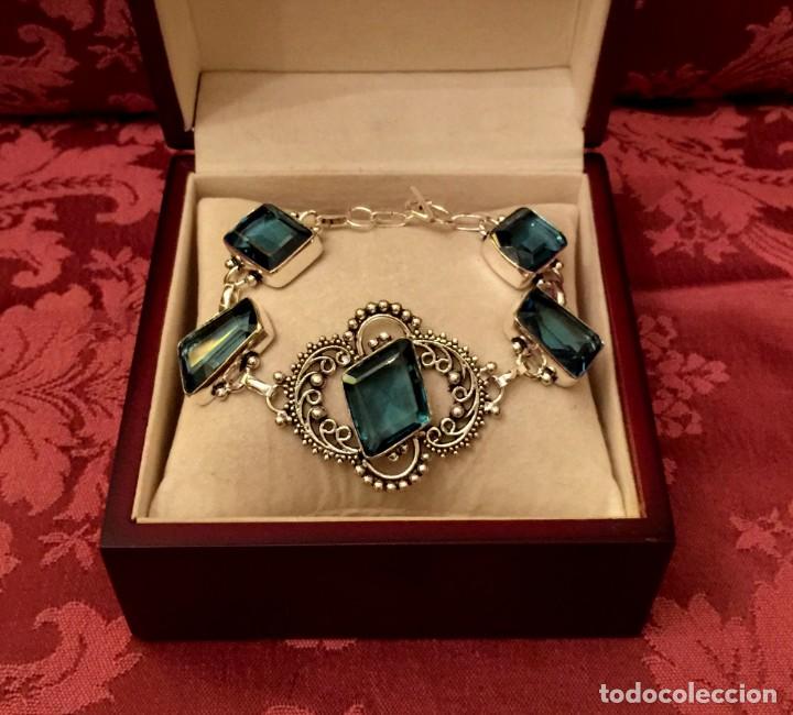 Joyeria: PULSERA CON TOPACIOS TALLADOS - 30 GRAMOS. - Foto 1