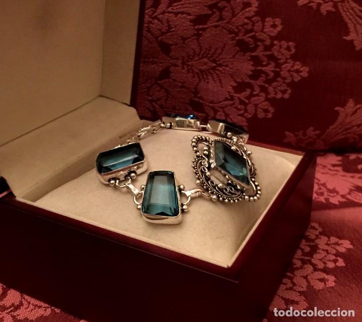 Joyeria: PULSERA CON TOPACIOS TALLADOS - 30 GRAMOS. - Foto 2