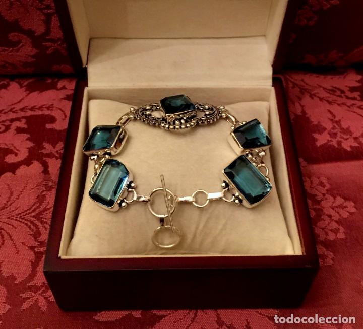 Joyeria: PULSERA CON TOPACIOS TALLADOS - 30 GRAMOS. - Foto 3