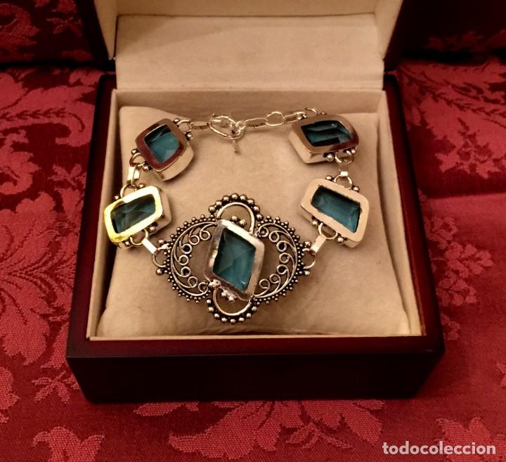 Joyeria: PULSERA CON TOPACIOS TALLADOS - 30 GRAMOS. - Foto 5