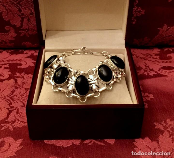 Joyeria: PULSERA - BRAZALETE CON ONIX - 39 GRAMOS. - Foto 1