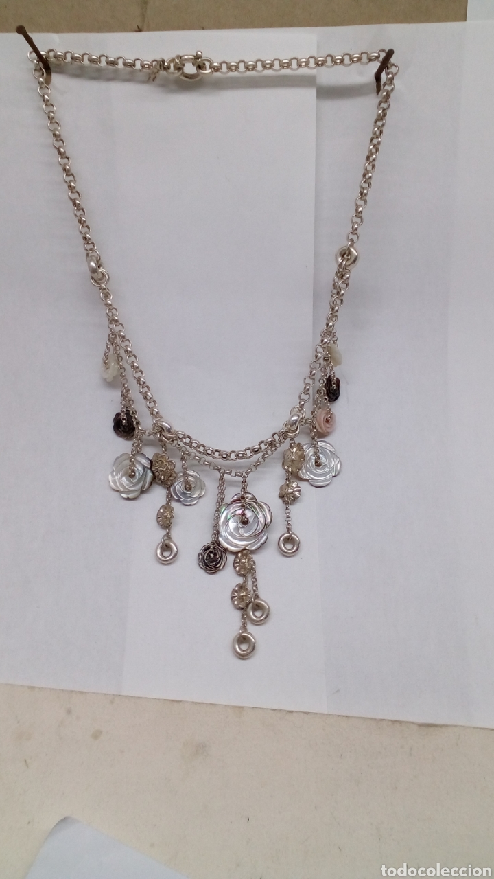 Joyeria: Collar de plata y nacar nuevo - Foto 1