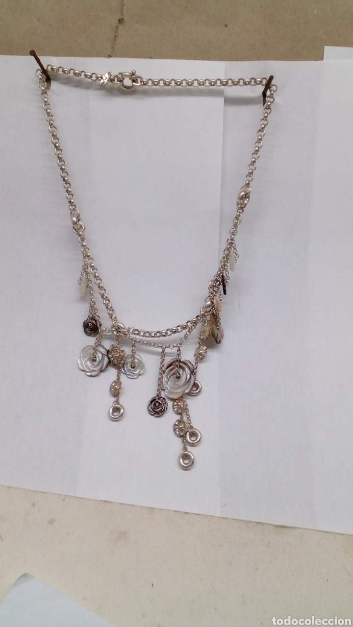Joyeria: Collar de plata y nacar nuevo - Foto 2