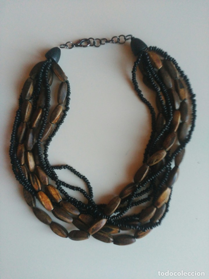 collar étnico madera cuentas ocho vueltas Comprar
