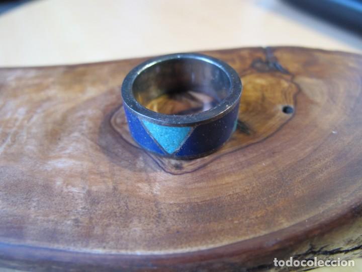 Joyeria: Anillo realizado manualmente en plata y esmalte. - Foto 2