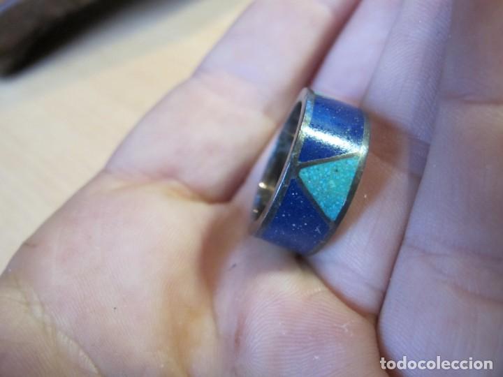 Joyeria: Anillo realizado manualmente en plata y esmalte. - Foto 5
