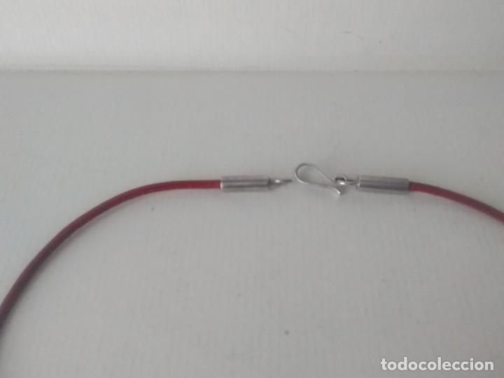 Joyeria: Gargantilla de cuero y plata 925 - Foto 3
