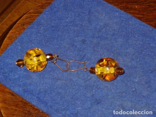 Joyeria: ANTIGUOS PENDIENTES DE AMBAR. - Foto 4