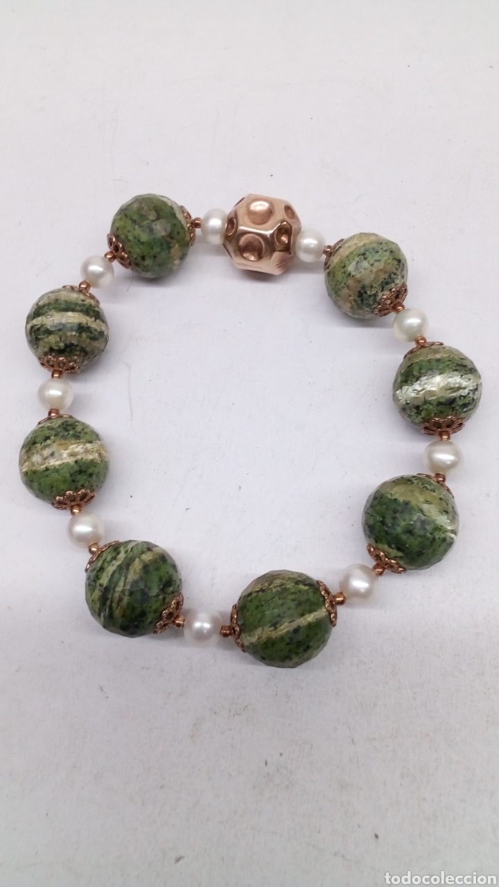 Joyeria: Pulsera con perlas y piedras naturales - Foto 2
