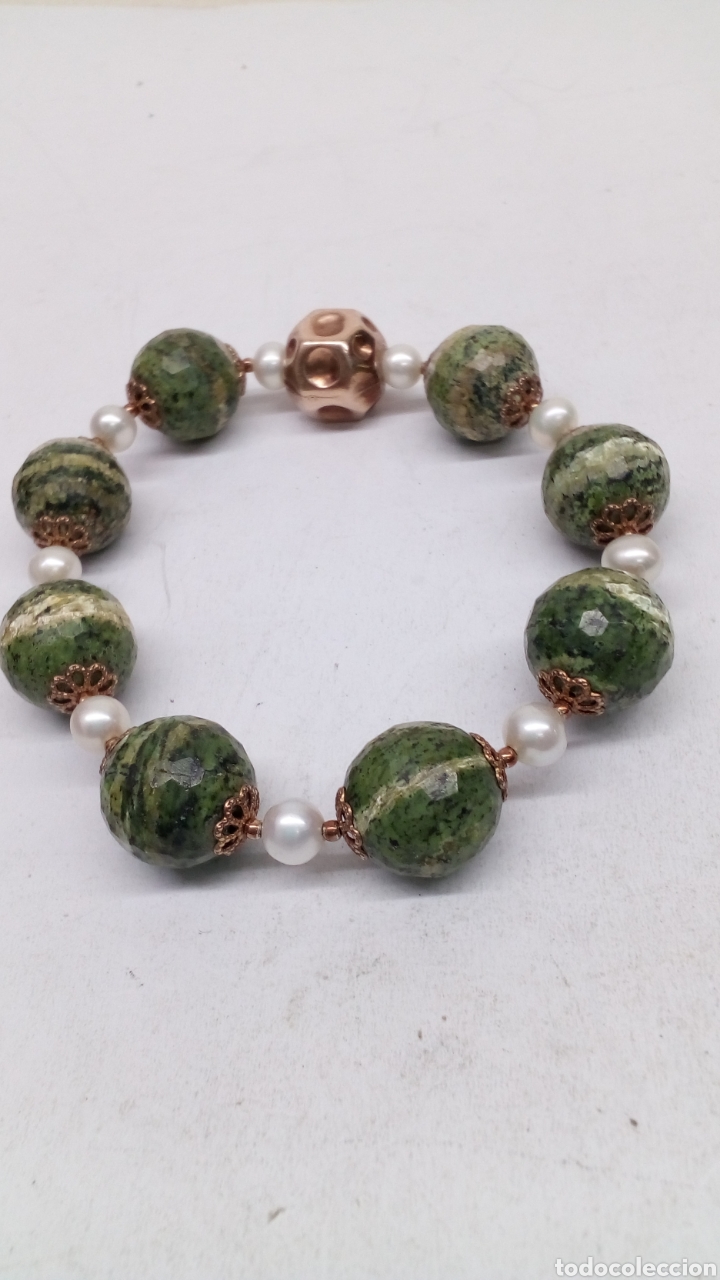 Joyeria: Pulsera con perlas y piedras naturales - Foto 3