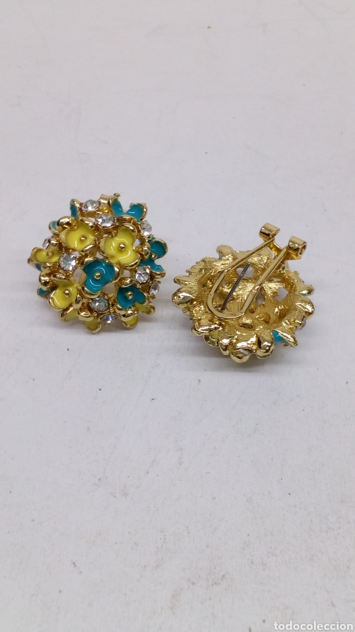 Joyeria: Pendientes de bisuter&iacute;a con esmalte - Foto 1