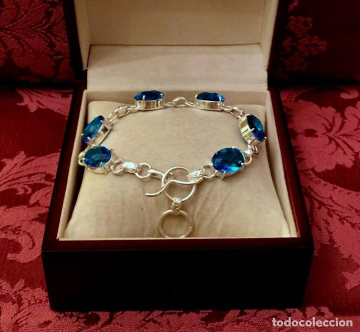 Joyeria: PULSERA CON TOPACIOS TALLADOS - 19 GRAMOS. - Foto 3