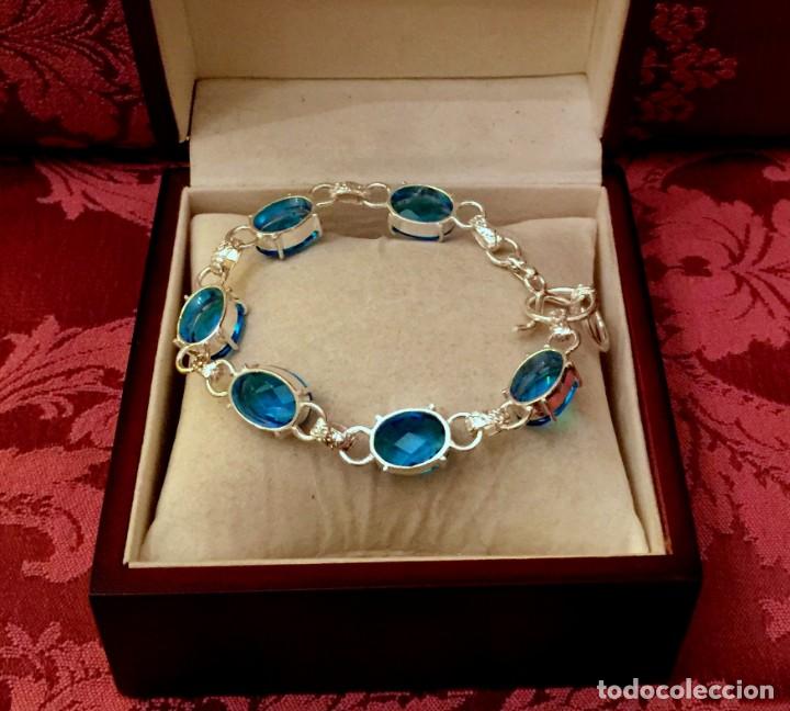 Joyeria: PULSERA CON TOPACIOS TALLADOS - 19 GRAMOS. - Foto 5