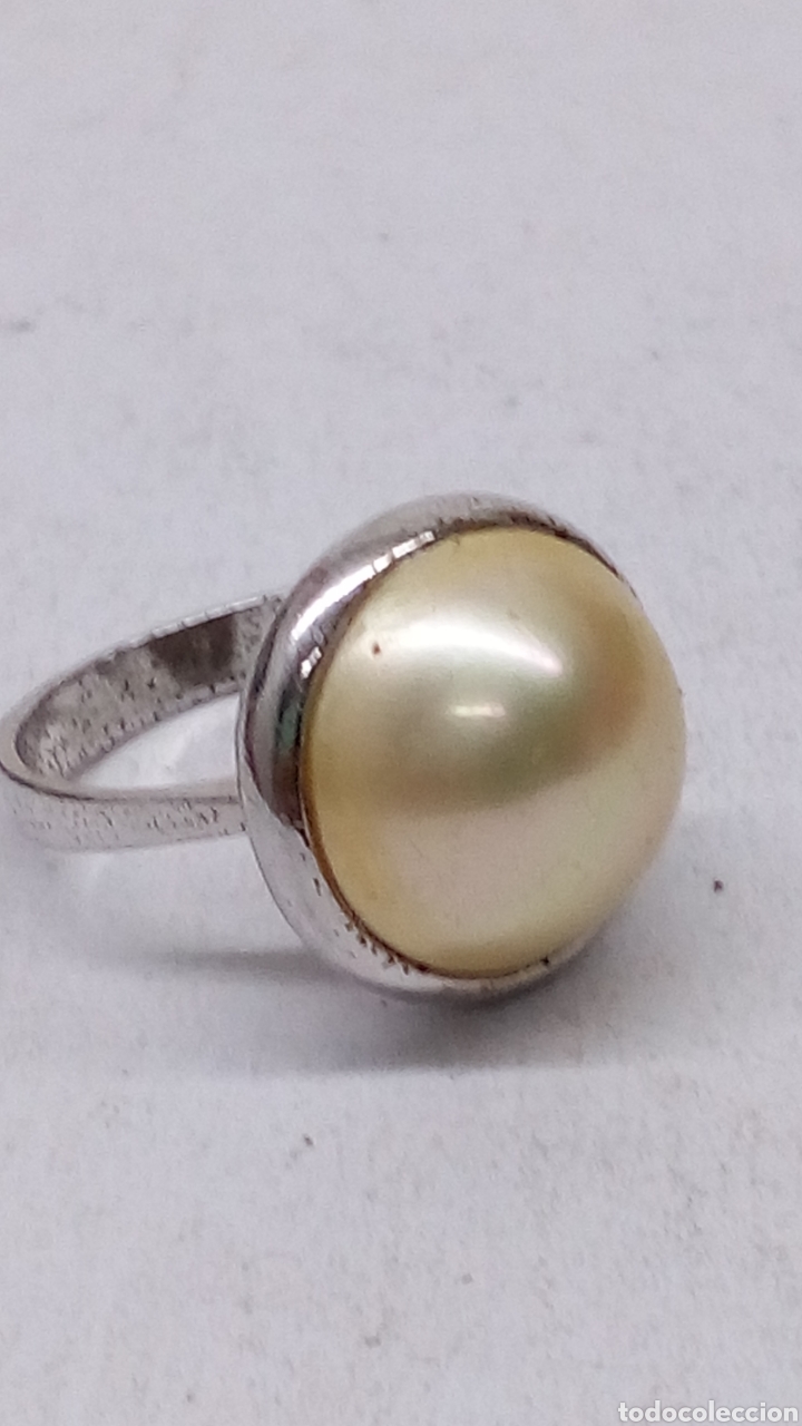 Joyeria: Anillo de plata con perla/S81 - Foto 1