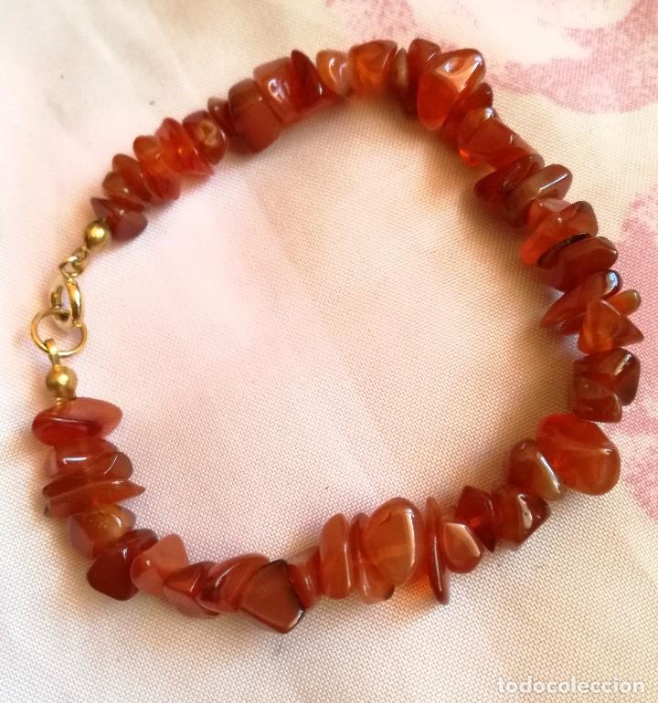 Joyeria: PUSERA DE CORNALINAS con CIERRE DORADO - Foto 2