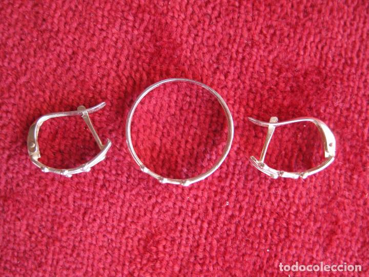 Joyeria: CONJUNTO PENDIENTES Y ANILLO DE PLATA DE LEY - Foto 5