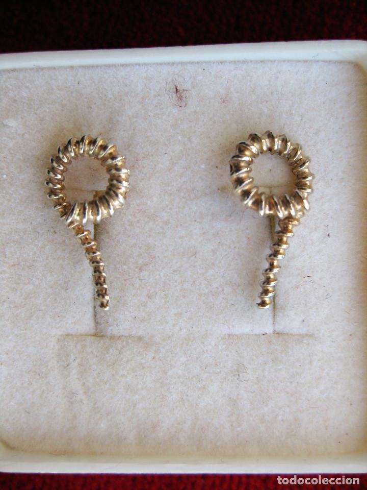 Joyeria: PENDIENTES DE PLATA DE LEY ESTRIADOS CON FORMA DE CUERNO - Foto 3