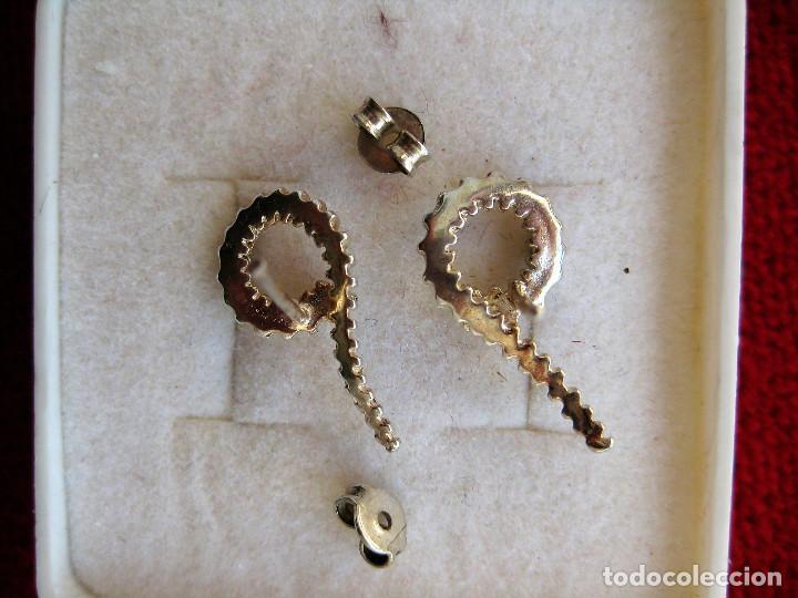 Joyeria: PENDIENTES DE PLATA DE LEY ESTRIADOS CON FORMA DE CUERNO - Foto 4
