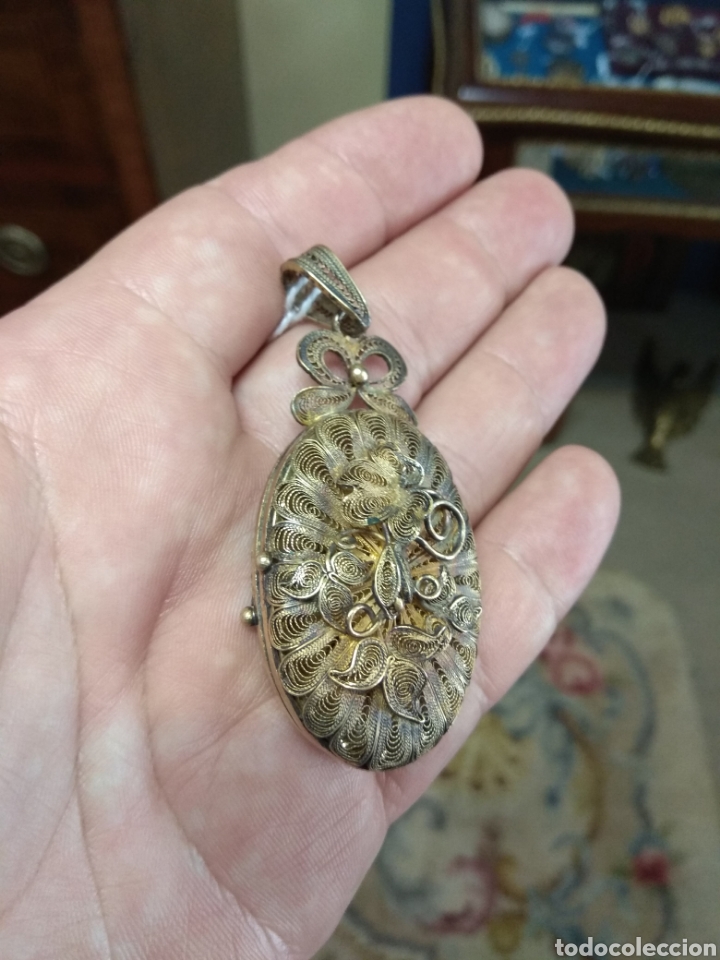 colgante guardapelo de pla Buy Antique pendants on todocoleccion
