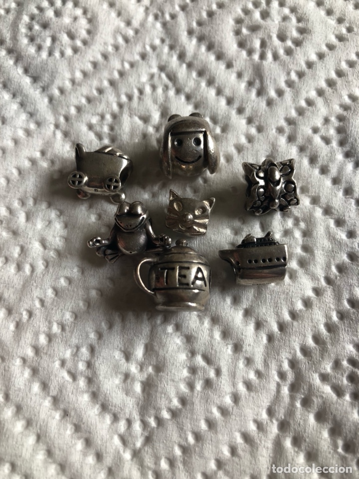 Joyeria: Lote de 7 Charm para pulsera en plata de ley - Foto 1