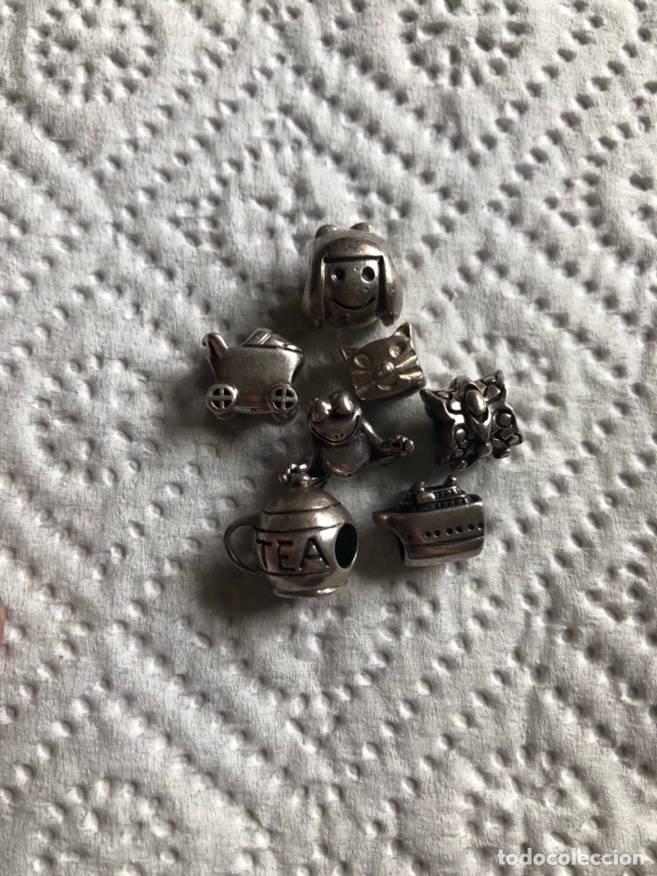 Joyeria: Lote de 7 Charm para pulsera en plata de ley - Foto 2