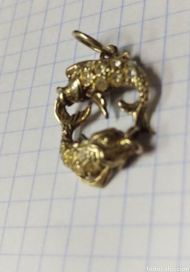 Joyeria: Colgante PISCIS. plata dorada - Foto 2