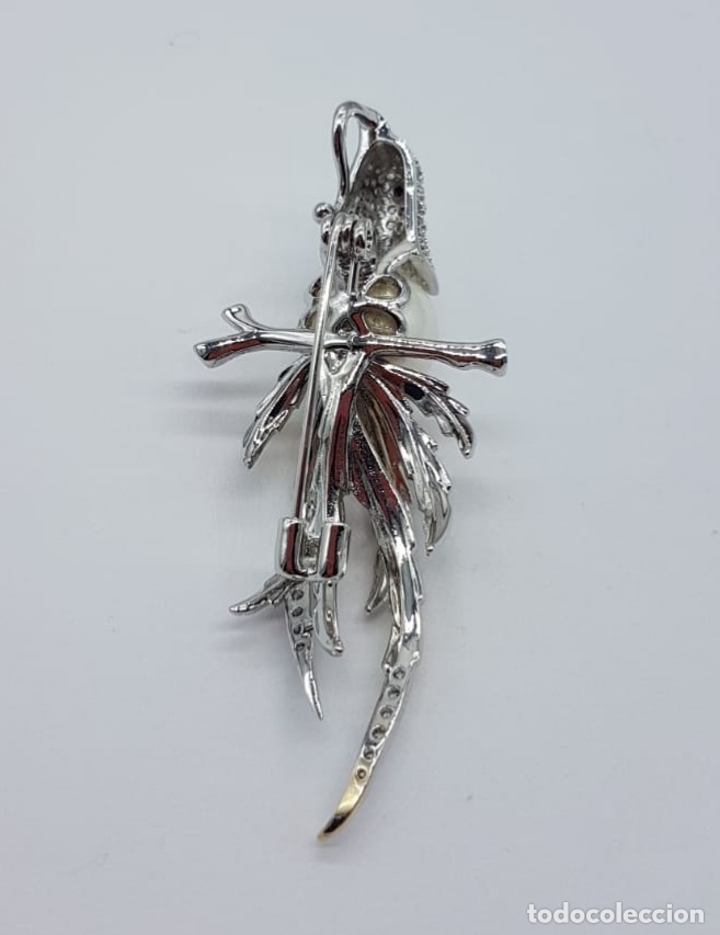 Broche Ancienne Rare - Faisan En Relief Coloré Modèle 526, Occasion